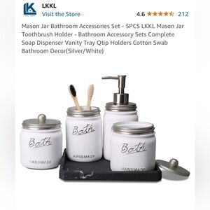 NEW IN BOX BATHROOM ACCESSORY SET